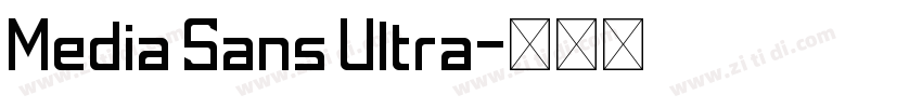 Media Sans Ultra字体转换